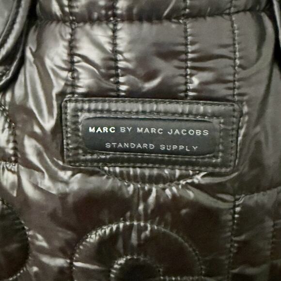 MARC JACOBS | Quilted Black Lightweight Tote Bag Purse Reversible Shoulder - Picture 2 of 6